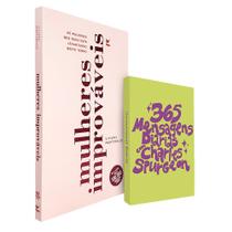 Kit Mulheres Improváveis + Devocional 365 Mensagens Diárias Charles Spurgeon Lettering - Editora Vida