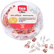 Kit multi set offiice holic motivarte rosé 75 uni. - tris