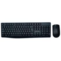 Kit Multi Teclado e Mouse Sem Fio Slim, 1600 DPI, Conexão USB e 2.4Ghz, com Pilhas Inclusas, Preto - TC270