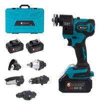 Kit Multiferramentas 5 Em 1 Com 2 Baterias 48v Azul Nakasaki