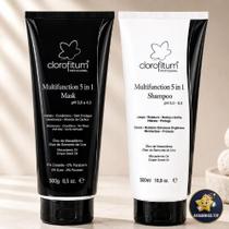 Kit Multifunção 5 em 1 Clorofitum Hidratação Nutrição Brilho e Reparação Capilar