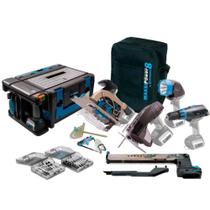 Kit Multifunção a bateria 18V 8 em 1 MaksiPower 8 - MP/8 Blue - Maksiwa