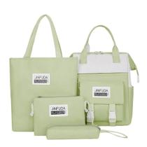 Kit multifuncional mochila bolsa maternidade impermeavel moderna 4 pecas moda bebe e mamae