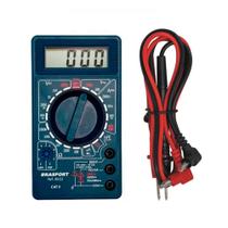 Kit multimetro digital c/ buzer brasfort + ponta prova extra