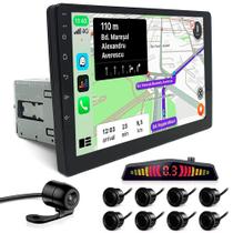 Kit Multimídia 1 Din 9 Polegadas + Câmera Ré + Sensor 8 Pontos Preto Fit 2003 2004 2005 2006 2007 2008 Espelhamento Kit Multimídia 1 Din 9 Polegadas + Câmera Ré + Sensor 8 Pontos Preto Fit 2003 2004 2005 2006 2007 2008 Espelhamento