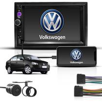 Kit Multimidia 2 Din Mp5 Bt 7" Espelha Volkswagen Polo Sedan Kit Multimidia 2 Din Mp5 Bt 7" Espelha Volkswagen Polo Sedan