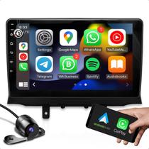 Kit Multimidia 2 GB 9 Polegadas Android com Carplay GPS Bluetooth + moldura de 9 polegadas compativel com DOBLO + camera de ré