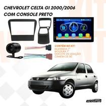 Kit Multimidia 7 MP5 Espelhamento Camera Moldura Celta Conector