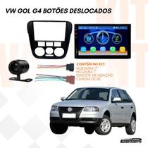 Kit Multimidia 7 MP5 Espelhamento Camera Moldura Gol G4 Conector
