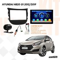 Kit Multimidia 7 MP5 Espelhamento Camera Moldura HB20 Chicote Adaptador Antena