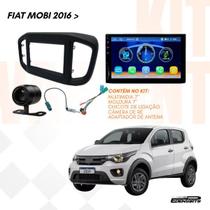 Kit Multimidia 7 MP5 Espelhamento Camera Moldura Mobi Chicote Adaptador