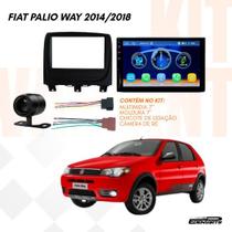 Kit Multimidia 7 MP5 Espelhamento Camera Moldura Palio Conector