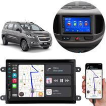 Kit Multimídia 7 Polegadas Chevrolet Spin 2013 a 2017 MP5 Carplay Android Auto