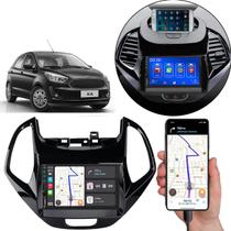 Kit Multimídia 7 Polegadas Ka 2018 A 2021 MP5 Carplay Bluetooth + Moldura 2 Din