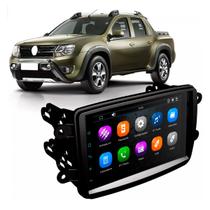 Kit Multimídia 7 Polegadas MP5/BT 2Din + Moldura 2din Duster Sandero Logan - Black Piano - AP645