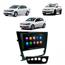 Kit Multimídia 7 Polegadas MP5/BT 2Din + Moldura Black Piano Gol Voyage Saveiro G6 - AP757