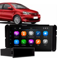 Kit Multimídia 7 Polegadas MP5/BT 2Din + Moldura Black Piano Hilux Etios Corolla GLI AP972