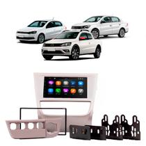 Kit Multimídia 7 Polegadas MP5/BT 2Din + Moldura Cinza Gol Saveiro Voyage G6 AP639