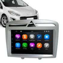 Kit Multimídia 7 Polegadas MP5/BT 2Din + Moldura Prata 308 408 2012 a 2016 - AP690 Kit Multimídia 7 Polegadas MP5/BT 2Din + Moldura Prata 308 408 2012 a 2016 - AP690