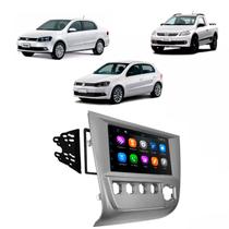Kit Multimídia 7 Polegadas MP5/BT 2Din + Moldura Prata Gol Voyage Saveiro G6 - AP663