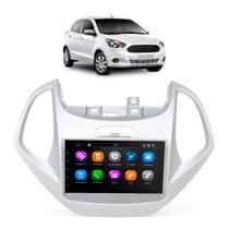 Kit Multimídia 7 Polegadas MP5/BT 2Din + Moldura Prata Ka Hatch/Sedan 2014 a 2018 Kit Multimídia 7 Polegadas MP5/BT 2Din + Moldura Prata Ka Hatch/Sedan 2014 a 2018