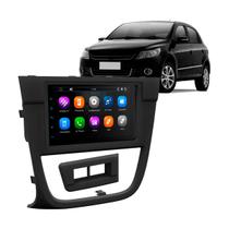 Kit Multimídia 7 Polegadas MP5/BT 2Din + Moldura Preta 2din Botões Vidro Gol Voyage Saveiro G5 AP548