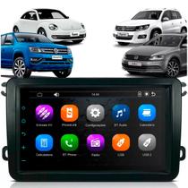 Kit Multimídia 7 Polegadas MP5/BT 2Din + Moldura Preta Amarok Tiguan Jetta Passat Gol Fox AP554