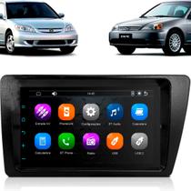 Kit Multimídia 7 Polegadas MP5/BT 2Din + Moldura Preta Civi 2001 a 2006 AP673