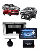 Kit Multimidia 9'' Carplay Android Sem Fio Fiat Argo Cronos 2017 2024 TV Digital Camera Ré Borboleta
