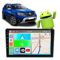 Kit Multimidia 9” Duster 2020-2024 Waze Youtube + Câmera e Moldura