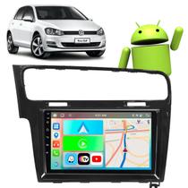 Kit Multimidia 9” Golf 2014-2020 Waze Youtube + Câmera e Moldura