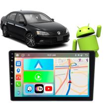 Kit Multimidia 9” Jetta 2007-2017 Waze Youtube + Câmera e Moldura