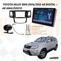 Kit Multimidia 9 MP5 Carplay Camera Moldura SW4 Chicote Adaptador Antena