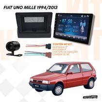 Kit Multimidia 9 MP5 Carplay Camera Moldura Uno Mille Conector