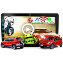 Kit Multimidia 9 polegadas Android Familia Fox 2015 a 2022 - Tela Som Central Redecan Canbus CarPlay