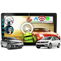 Kit Multimidia 9 polegadas Android Voyage 2017 a 2023 - Tela Som Central Redecan Canbus CarPlay GPS