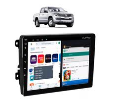 Kit Multimídia Amarok 2010 até 2016 9 Pol CarPlay AndroidAuto USB Bt FM - 908BR Roadstar