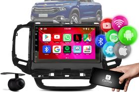 Kit Multimidia Android 12 Gps Wi-fi + Camera + Moldura FIAT TORO G1 2016 - 2021