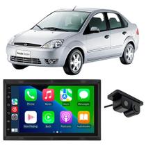 Kit Multimidia Android 13 Fiesta 2003 A 2015 Câmera Moldura