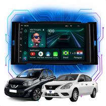 Kit Multimídia Android 4/64GB 7p March Versa 2014 a 2020