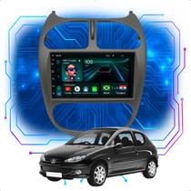 Kit Multimídia Android 4/64GB 7p Peugeot 206 2000 a 2010
