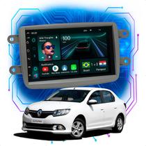 Kit Multimídia Android 4/64GB 7pol Renault Logan 2011a 2024