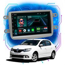 Kit Multimídia Android 4/64GB 7pol Renault Logan 2011a 2024