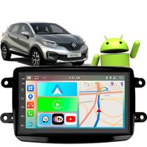 Kit Multimídia Android 7 Polegadas Captur 2017 a 2022 CarPlay Wifi