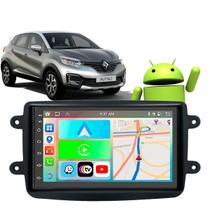 Kit Multimídia Android 7 Polegadas Captur 2017 a 2022 CarPlay Wifi
