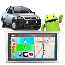 Kit Multimidia Android 7 polegadas Chevrolet Montana 2002 a 2012 CarPlay BT Waze Wifi Rádio