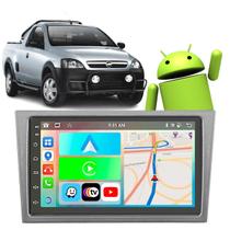 Kit Multimidia Android 7 polegadas Chevrolet Montana 2002 a 2012 CarPlay Câmera