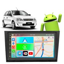 Kit Multimidia Android 7 polegadas Corsa 2002 a 2012 CarPlay BT Waze Wifi Rádio