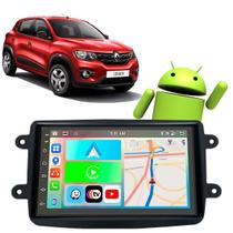 Kit Multimidia Android 7 polegadas Kwid 2017 a 2022 CarPlay Waze Wifi Rádio