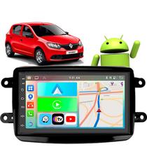 Kit Multimidia Android 7 polegadas Sandero 2011 a 2024 CarPlay BT Waze Wifi Rádio